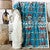 Turquoise Ways Plush Throw