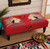 Two Warriors Hooked Wool Bench