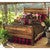 Bear Paw Barnwood Bed w/Bear Carvings - Cal King