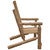 Unfinished Voyageur Two-Person Adirondack Chair