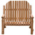 Unfinished Voyageur Two-Person Adirondack Chair