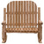 Unfinished Voyageur Two-Person Adirondack Rocking Chair