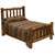 Vintage Cedar Log Complete Bed - King