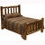 Vintage Cedar Log Complete Bed - Queen