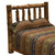 Vintage Cedar Log Headboard - Queen