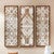 Vintage White Wood Wall Art - Set of 3