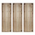 Vintage White Wood Wall Art - Set of 3