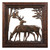 Watchful Deer Silhouette Wall Art