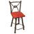 Coronado Iron Barstool with Swivel Back - Colonial Red