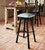 Coronado Iron Counter Stool with Back - Colonial Turquoise