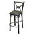 Coronado Iron Counter Stool with Back - Colonial Sage - Set of 3
