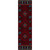 Whiskey River Red Rug - 2 x 8