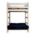 White Bluff Bunk Bed - Twin over Full Futon Frame and Mattress - Ready to Finish