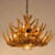 Whitetail Deer 21 Antler Cascade Chandelier with Downlights