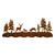 Whitetail Deer Family Scenic 6 Hook Coat Rack