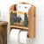 Wood Bear Toilet Paper Holder and Magazine Rack