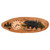 Wood Carved Walking Bear Wall Clock