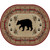 Wooded River Bear Rug - 5 x 7 Oval