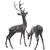 Woodland Deer Garden Sculptures - Set of 2