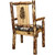 Woodsman Woodland Upholstery Captain's Chair with Laser-Engraved Pine Tree Design