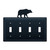 Wrought Iron Bear Quadruple Switch Cover