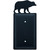 Wrought Iron Bear Single Electrical Cover