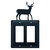 Wrought Iron Deer Double GFI Cover