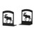 Wrought Iron Moose Bookends