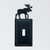 Wrought Iron Moose Single Switch Cover