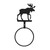 Wrought Iron Moose Towel Ring