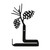 Wrought Iron Pinecone Arm Toilet Tissue Holder