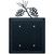Wrought Iron Pinecone Double Electrical Cover