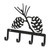 Wrought Iron Pinecone Key Rack