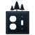 Wrought Iron Pines Single Outlet and Switch Cover
