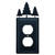 Wrought Iron Pines Single Outlet Cover
