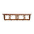 Yei 34 Inch Pine Hook Shelf
