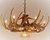 Whitetail 9 Antler Chandelier with Downlight