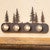 Pine Trees Metal Vanity Lights