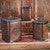 Pinecones Metal Canisters - Set of 3