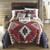 Crimson Vista Quilt Bed Set - Queen