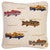 Trout Stream Hooked Wool Pillow