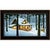 Snowy Cabin Personalized Framed Canvas - 19 x 12