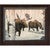 Birch Winter Moose Couple Personalized Framed Print