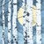 Aspen Moonlight Personalized Block Mount - 23 x 23