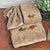 Pine Branch Linen Embroidered Towels