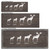 Personalized Moose Family Framed Canvas