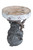 Pinecone Black Bear Accent Table