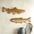 Brown River Trout Hand Carved Wall Hanging