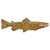 Brown River Trout Hand Carved Wall Hanging