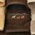 Running Horses Chocolate Embroidered Hand Towel